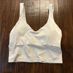 Lululemon crop tank with bra